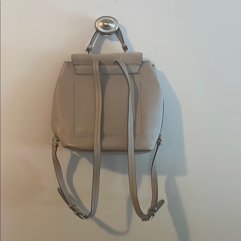 Kate Spade Gray Structured Leather Backpack - Picture 6 of 9